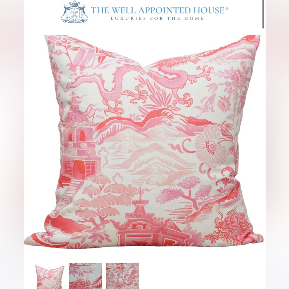 Garden of Chinoise Fabric - Pink